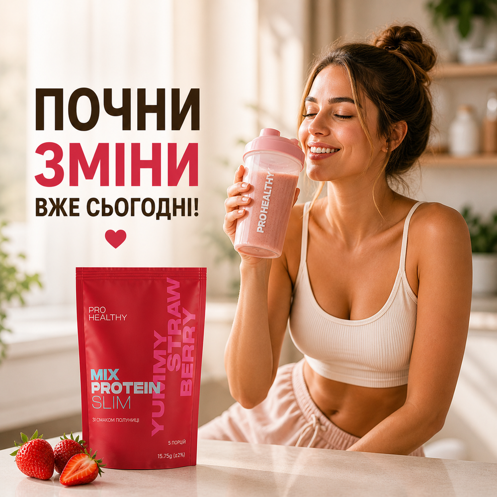 MIX PROTEIN SLIM YUMMУ Strawberry 11798 фото