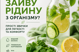 Чому організм затримує воду &mdash; неочевидна причина, про яку мало говорять... фото