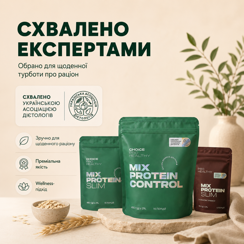 MIX PROTEIN CONTROL (низькокалорійний поживний коктейль) 6490412 фото